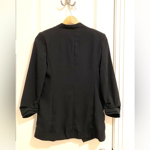 T Tahari Collarless Open Front Blazer XS/TP - Picture 4 of 7